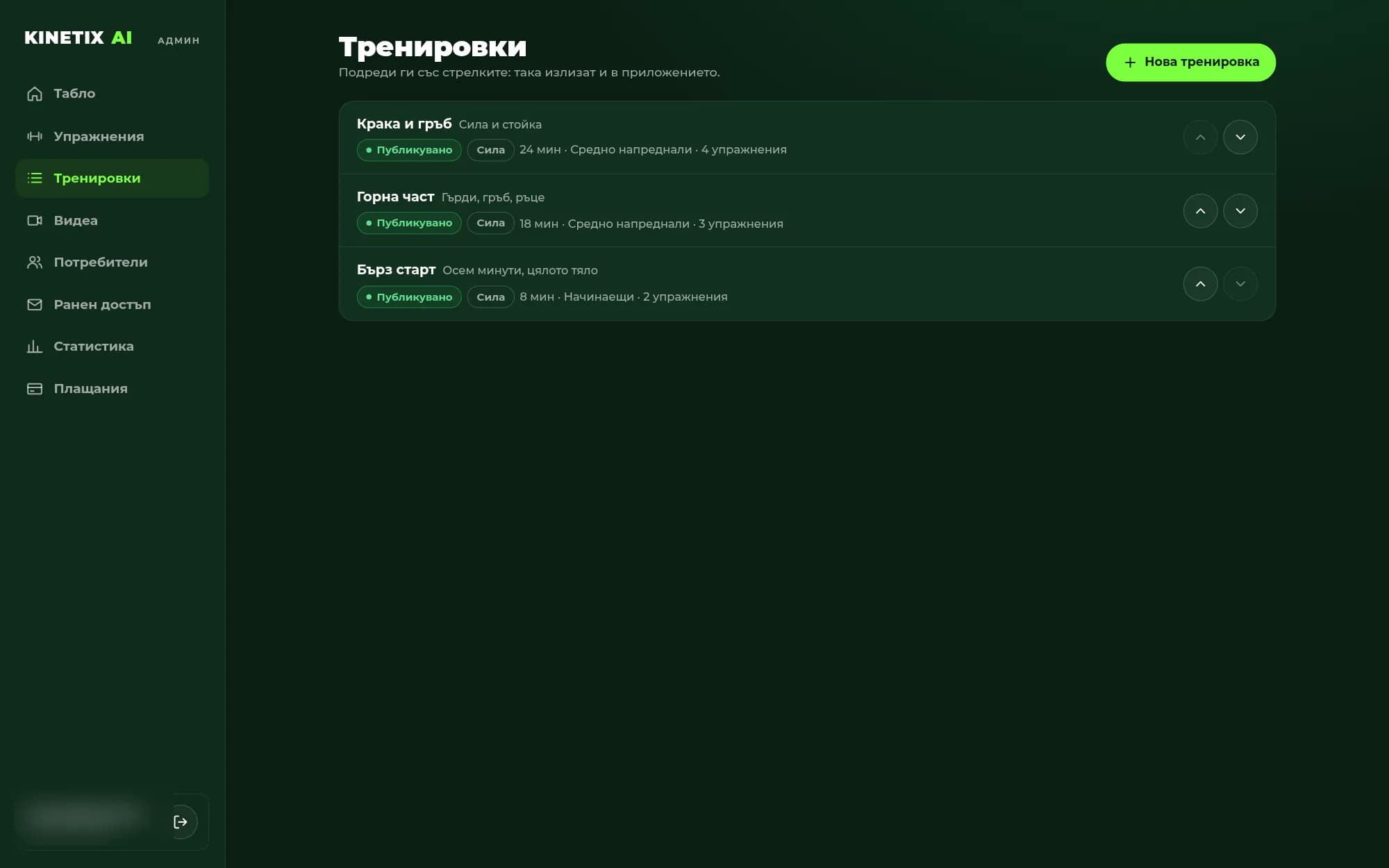 Тренировки: програми по категории, серии и почивки