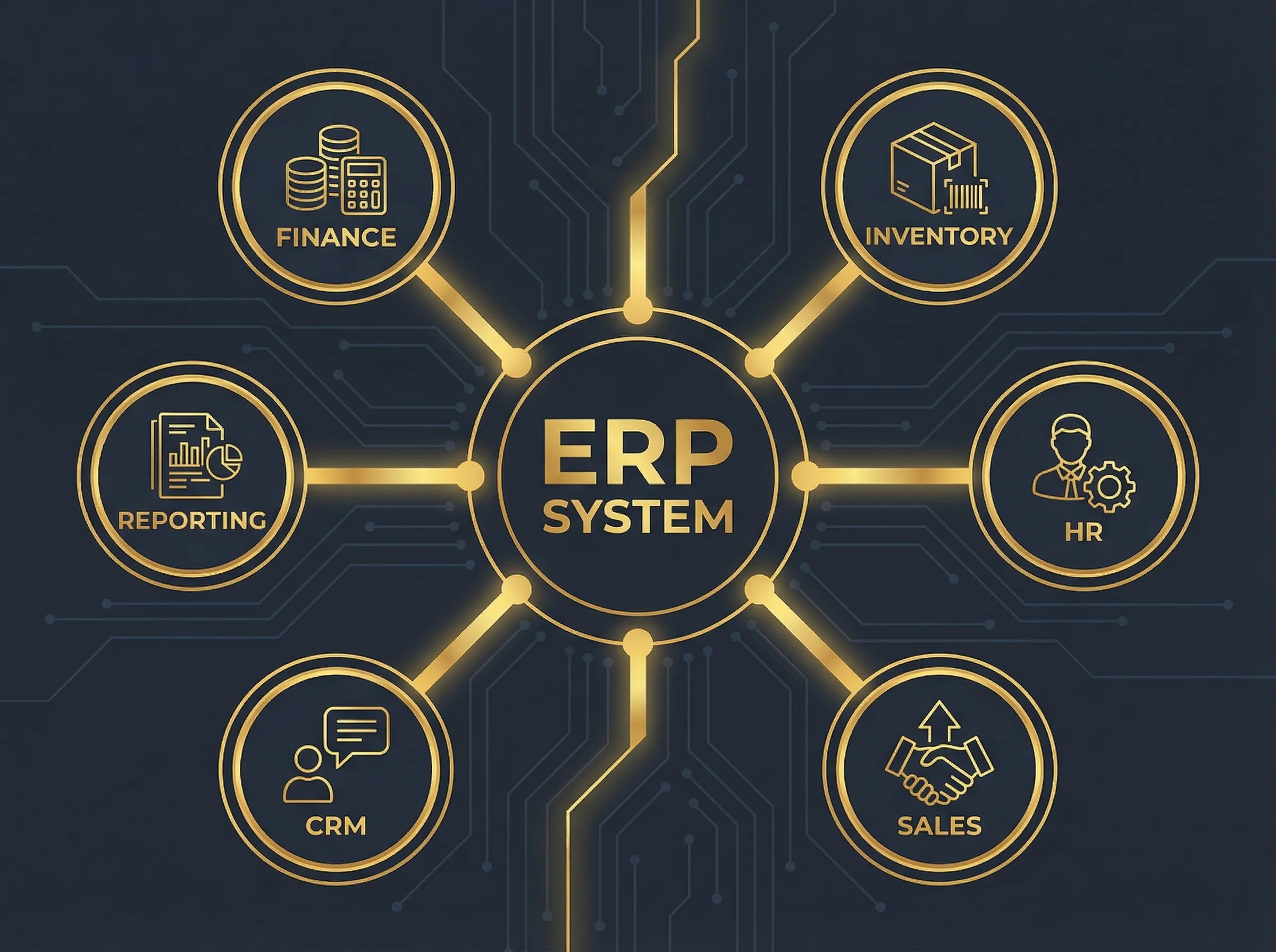 ERP modules and connections